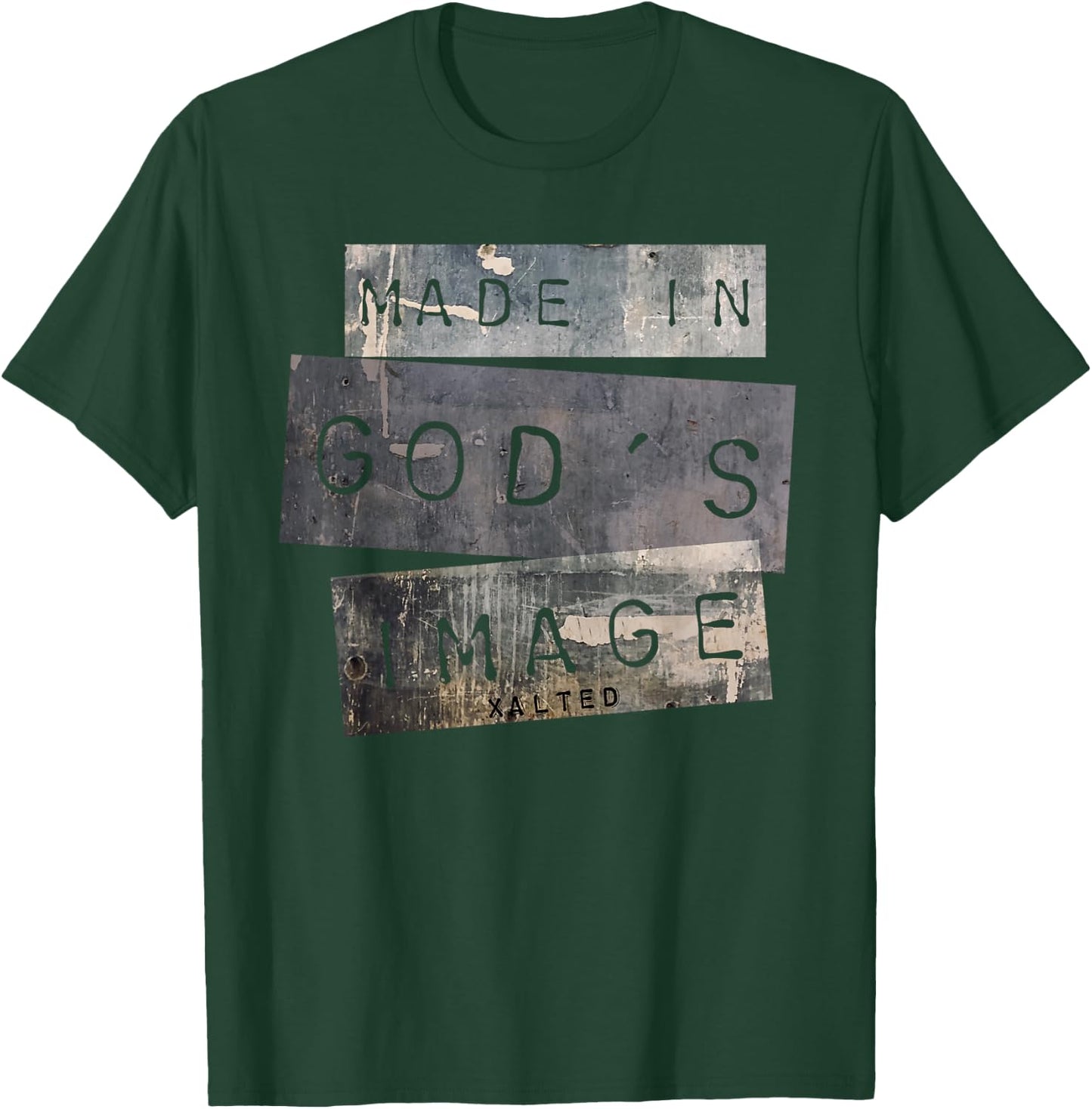 Made in God's Image T Shirt Christian Gift T-Shirt - T-Shirt | Forest