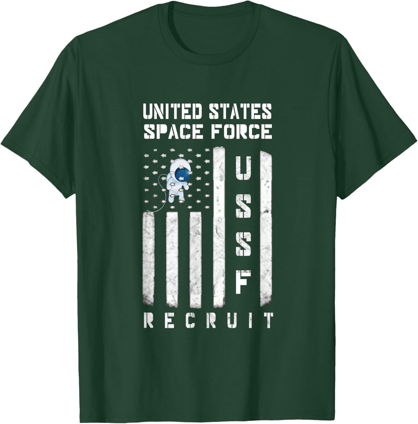 US Space Force Science Fiction Recruit Flag T-Shirt - T-Shirt | Forest