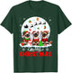Merry Christmas Three Santa Elf Reindeer Siamese Cats Owner T-Shirt - T-Shirt | Forest