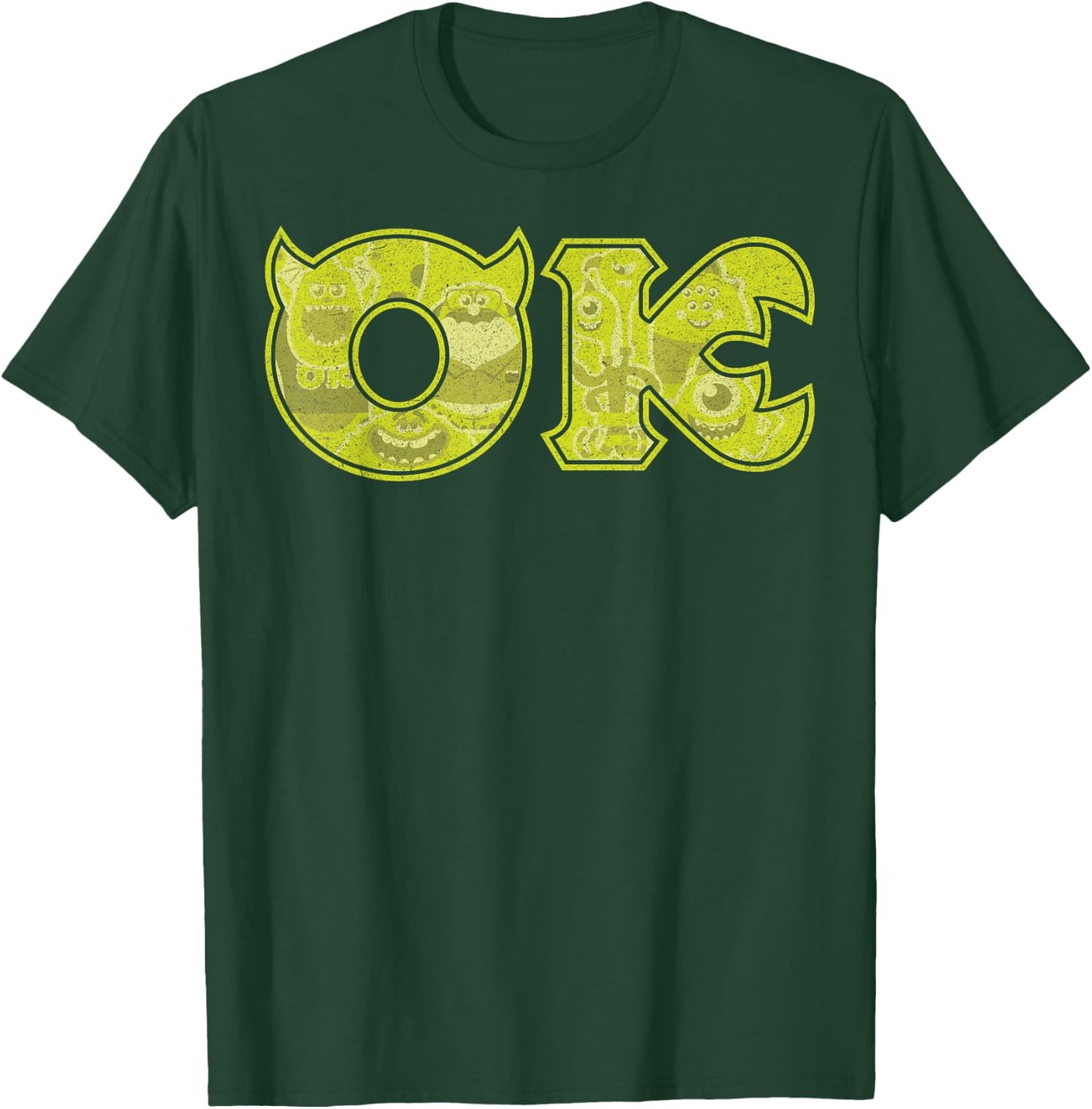Disney Pixar Monsters University Oozma Kappa Logo Fill T-Shirt - T-Shirt | Forest