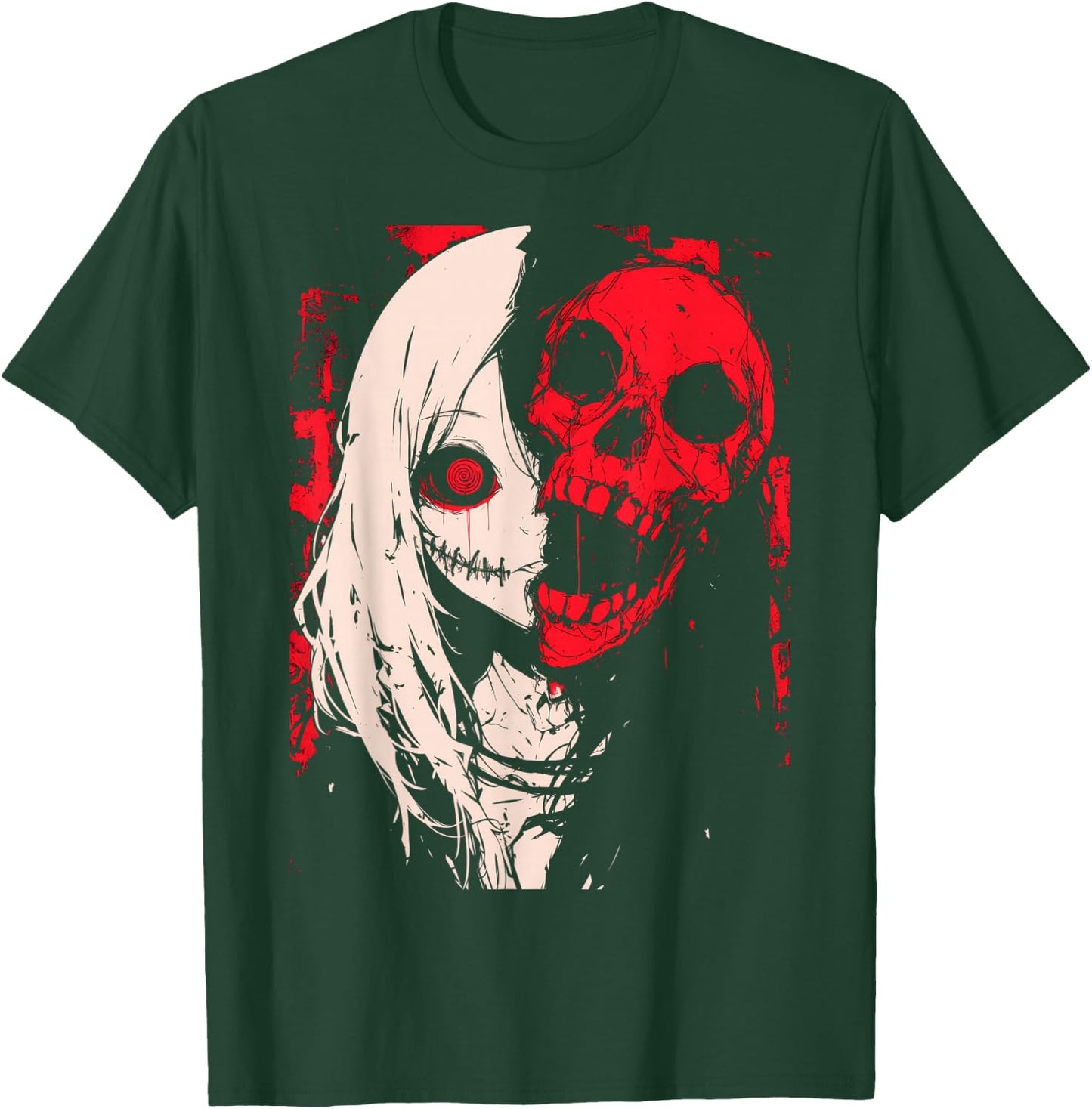 Horror Anime Manga | Japan Japanese Creepy Kawaii Goth T-Shirt - T-Shirt | Forest