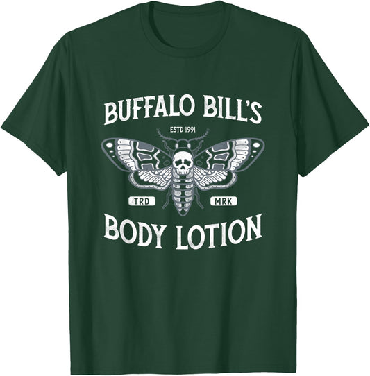 Goth Body Lotion - Deaths Head Moth - Horror T-Shirt - T-Shirt | Forest