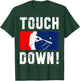 Touchdown Baseball Inspired Double Play Practice Game T-Shirt - T-Shirt | Forest