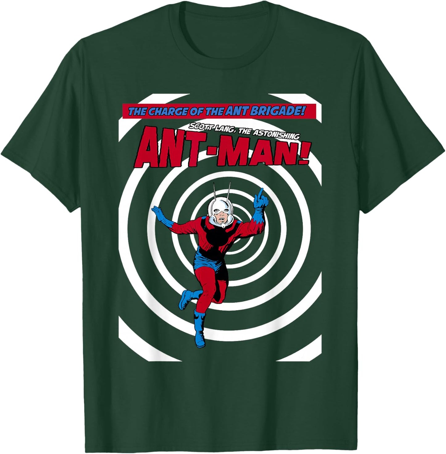 Marvel Ant-Man Classic Retro Shrink Portal Graphic T-Shirt - T-Shirt | Forest