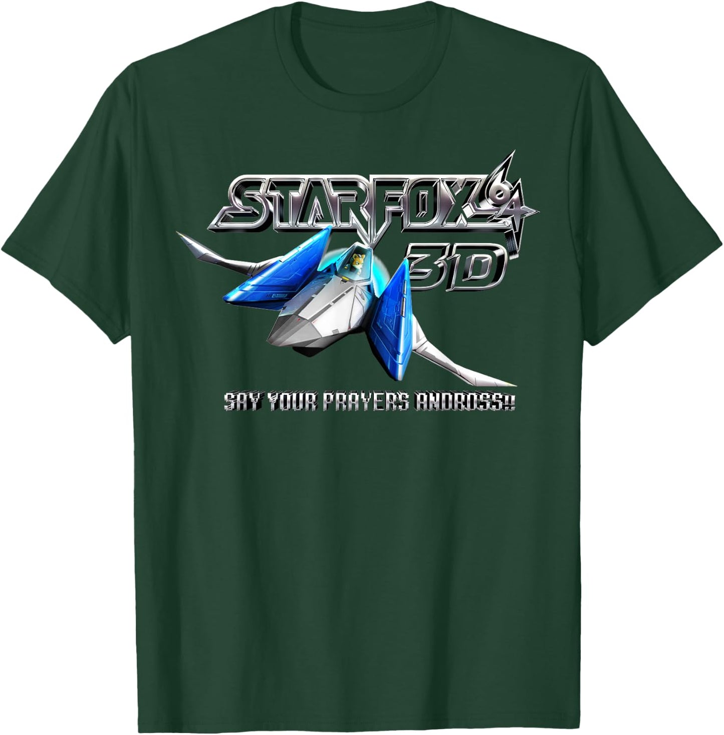 Star Fox 64 3D Say Your Prayers Andross! Graphic T-Shirt - T-Shirt | Forest