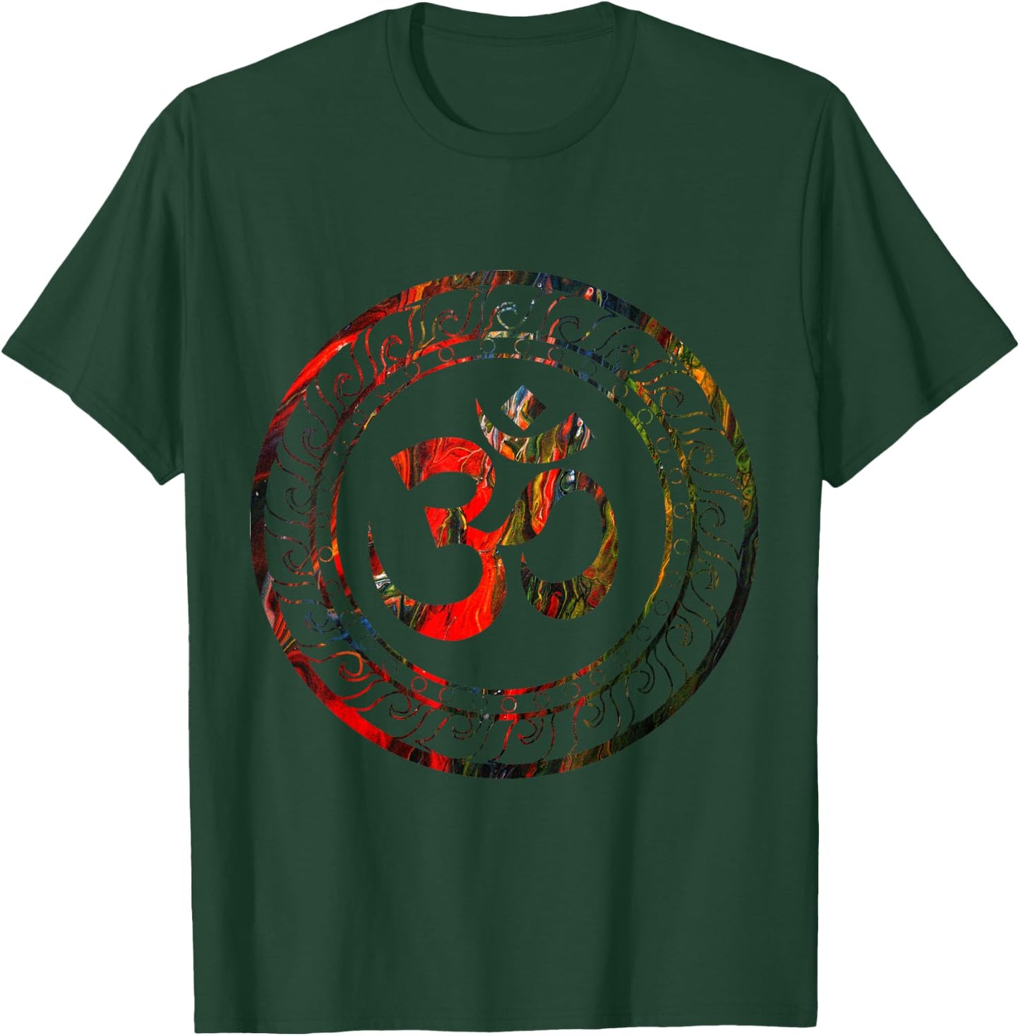 Om Ohm Aum Buddhism Symbol Yoga Sanskrit T-Shirt - T-Shirt | Forest