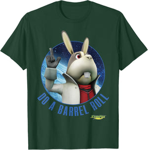 Star Fox Peppy Do A Barrel Roll Circle Graphic T-Shirt - T-Shirt | Forest