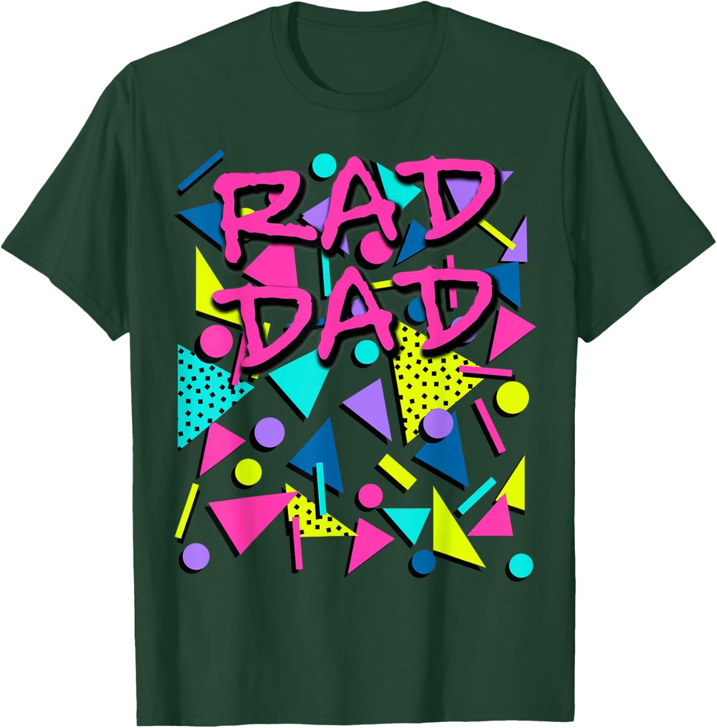 Rad Dad 80s Throwback T-Shirt - T-Shirt | Forest