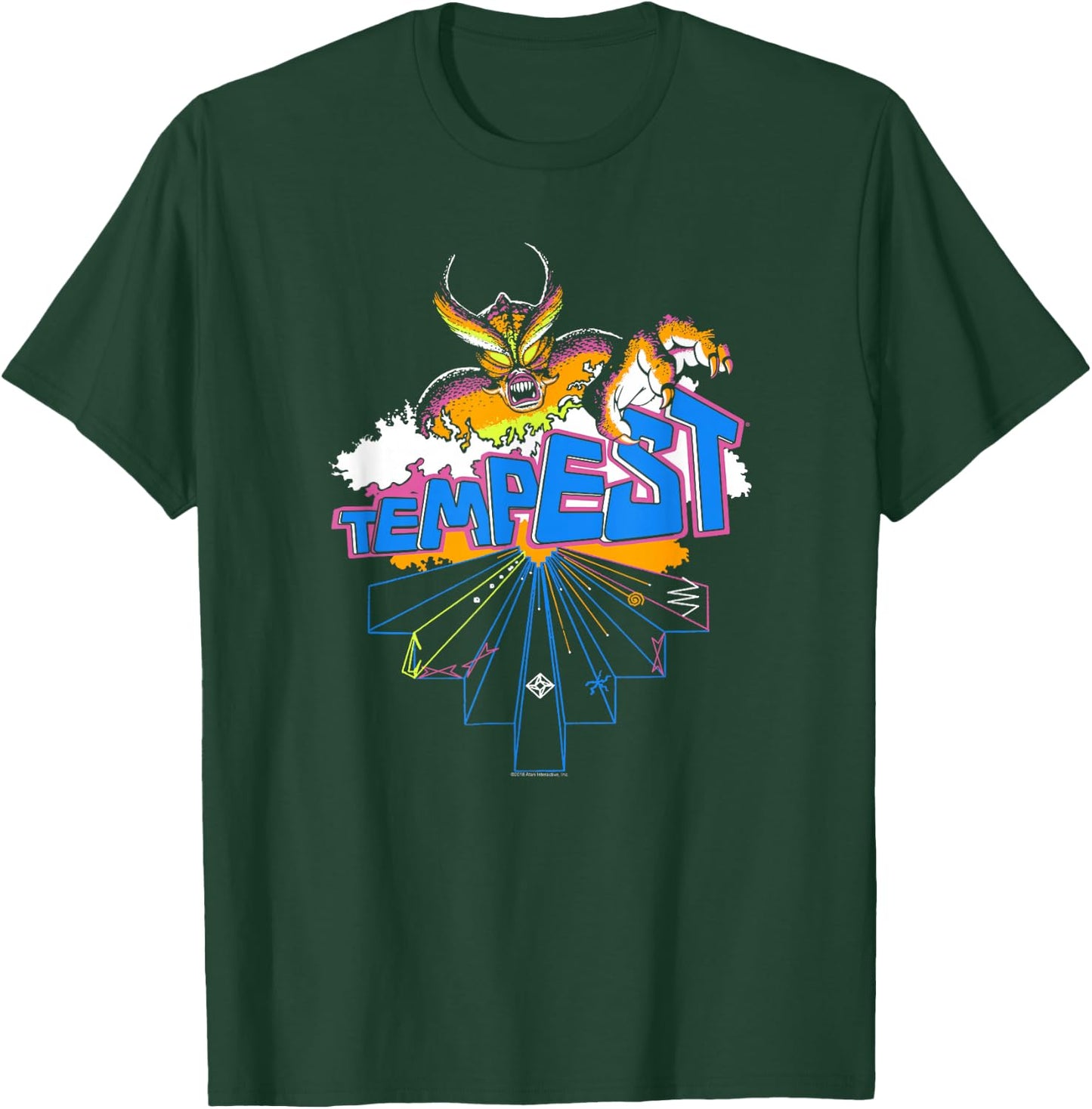 Atari Tempest Monster Vintage Arcade Video Game T-Shirt - T-Shirt | Forest