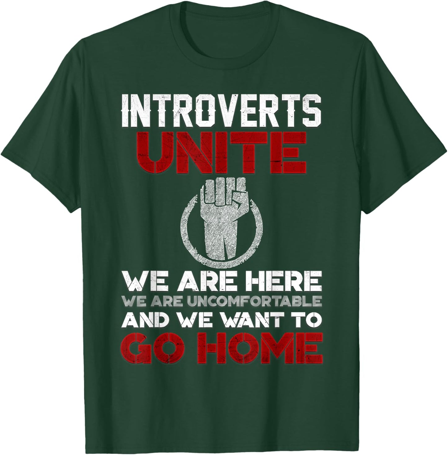 Funny INTP Introverts Unite Anti Social Women T-Shirt - T-Shirt | Forest