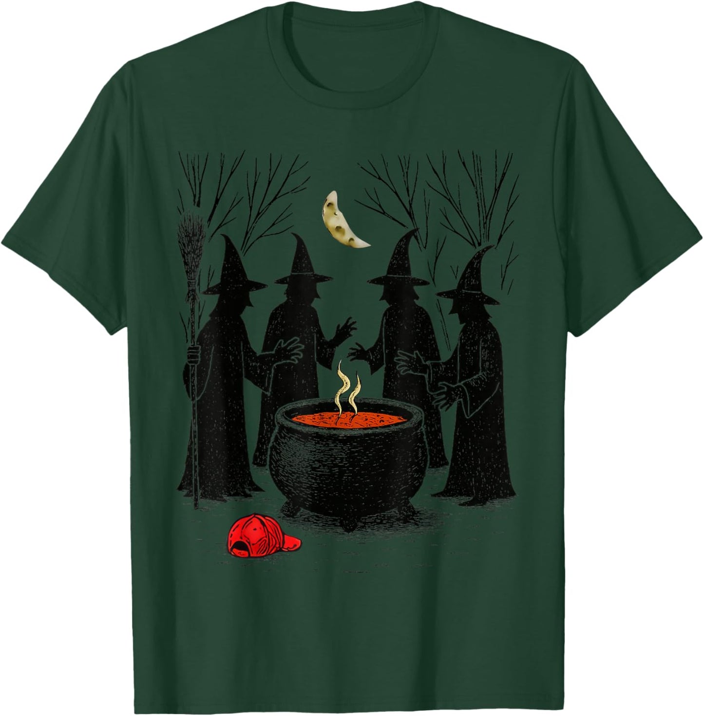 Spooky Witch Halloween Anti Trump Feminist Women Rights T-Shirt - T-Shirt | Forest