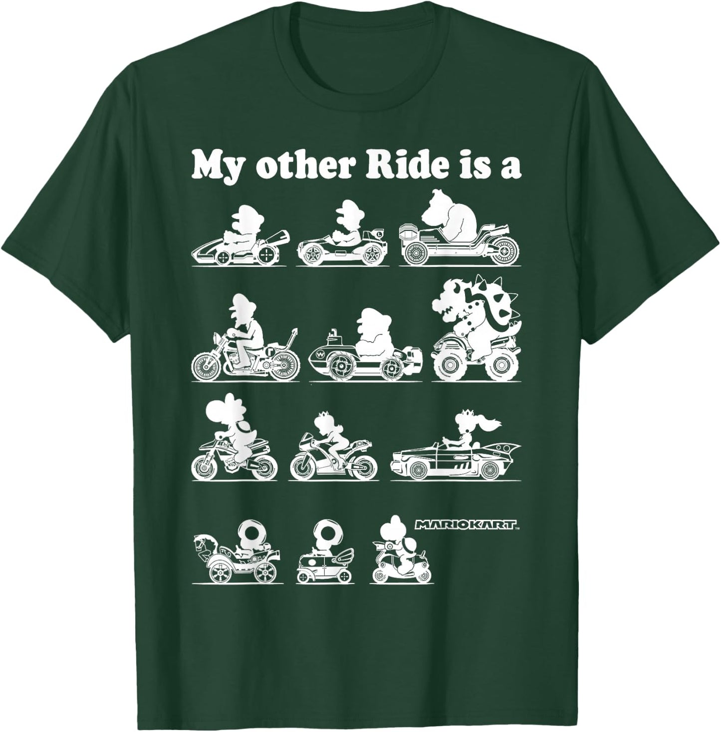 Nintendo Mario Kart My Other Ride Graphic T-Shirt - T-Shirt | Forest