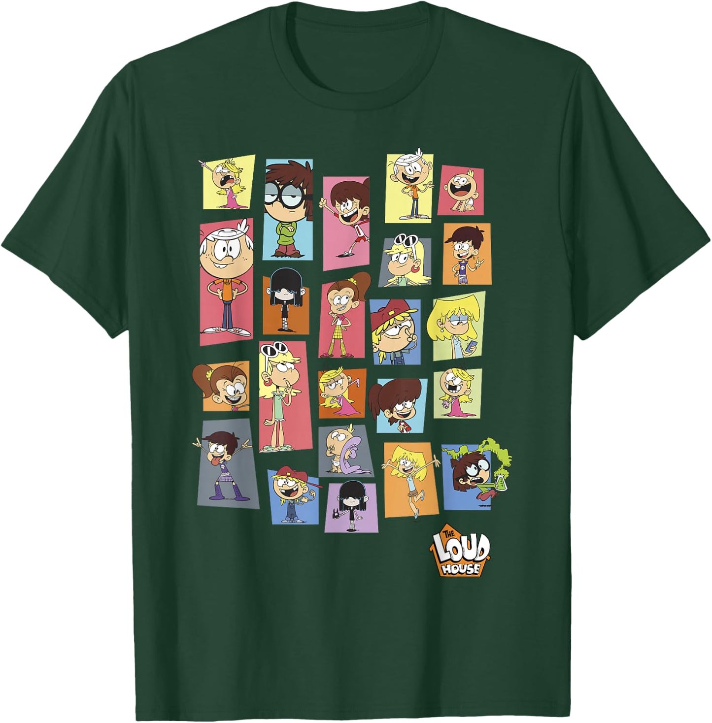 The Loud House Colorful Panels Logo T-Shirt - T-Shirt | Forest