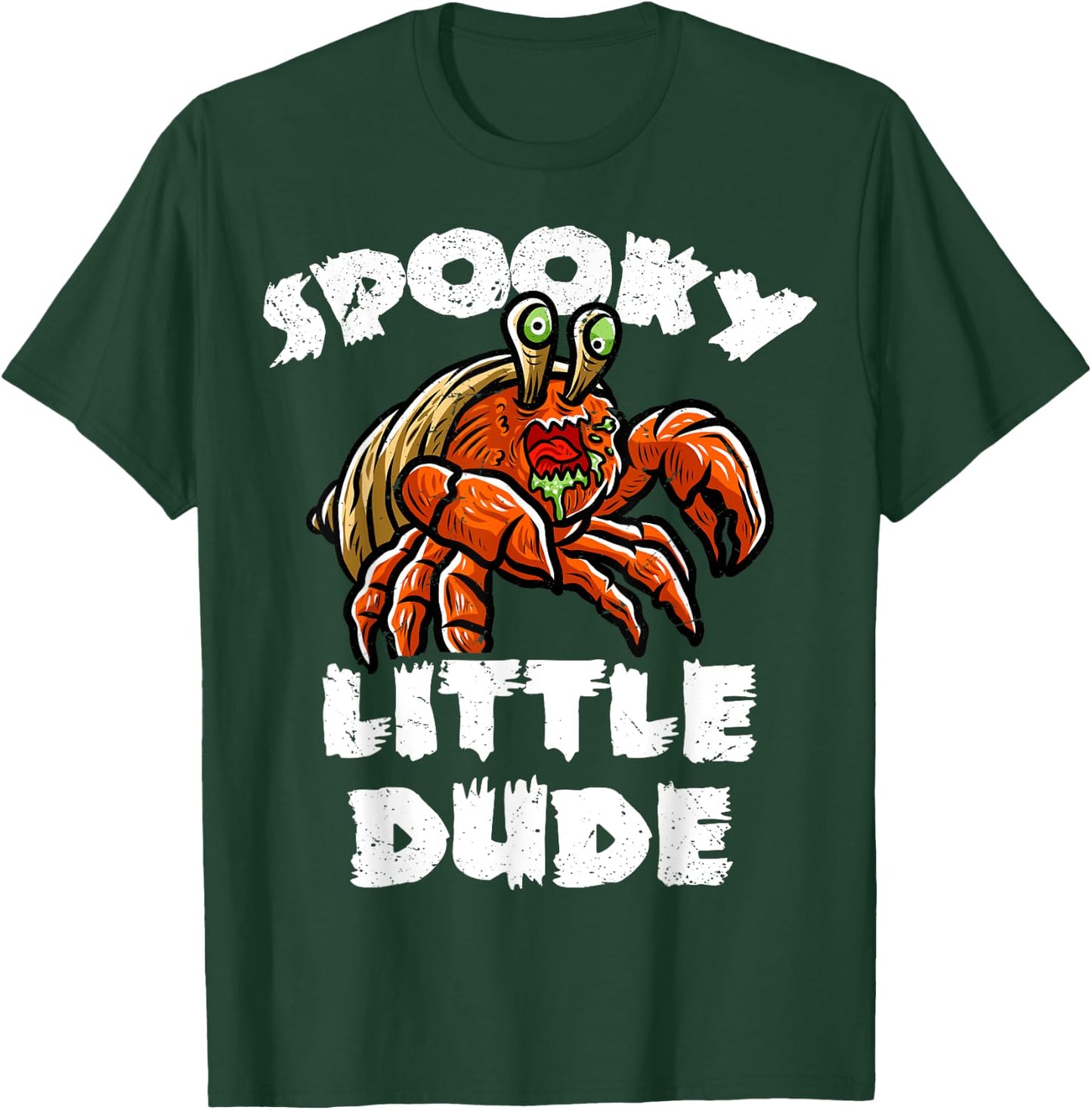 Hermit Crab Boo Zombie Trick Or Treat Halloween Costume T-Shirt - T-Shirt | Forest