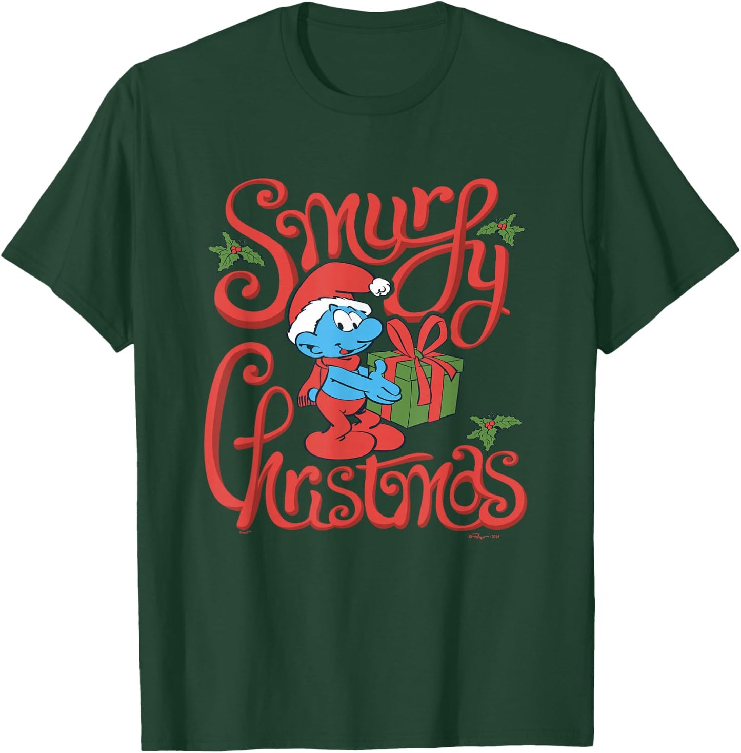 The Smurfs Christmas Have A Smurfy Christmas T-Shirt - T-Shirt | Forest