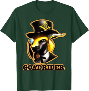 Masonic Goat Rider T Shirt Mason T-Shirt - T-Shirt | Forest