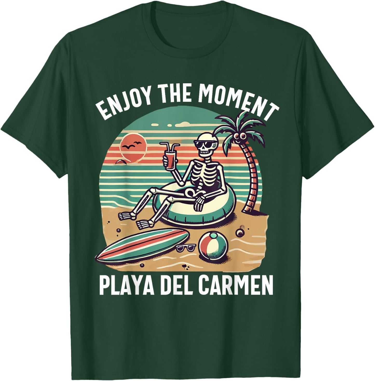 Playa Del Carmen Mexico Souvenir Mexican Vacation Men Women T-Shirt - T-Shirt | Forest
