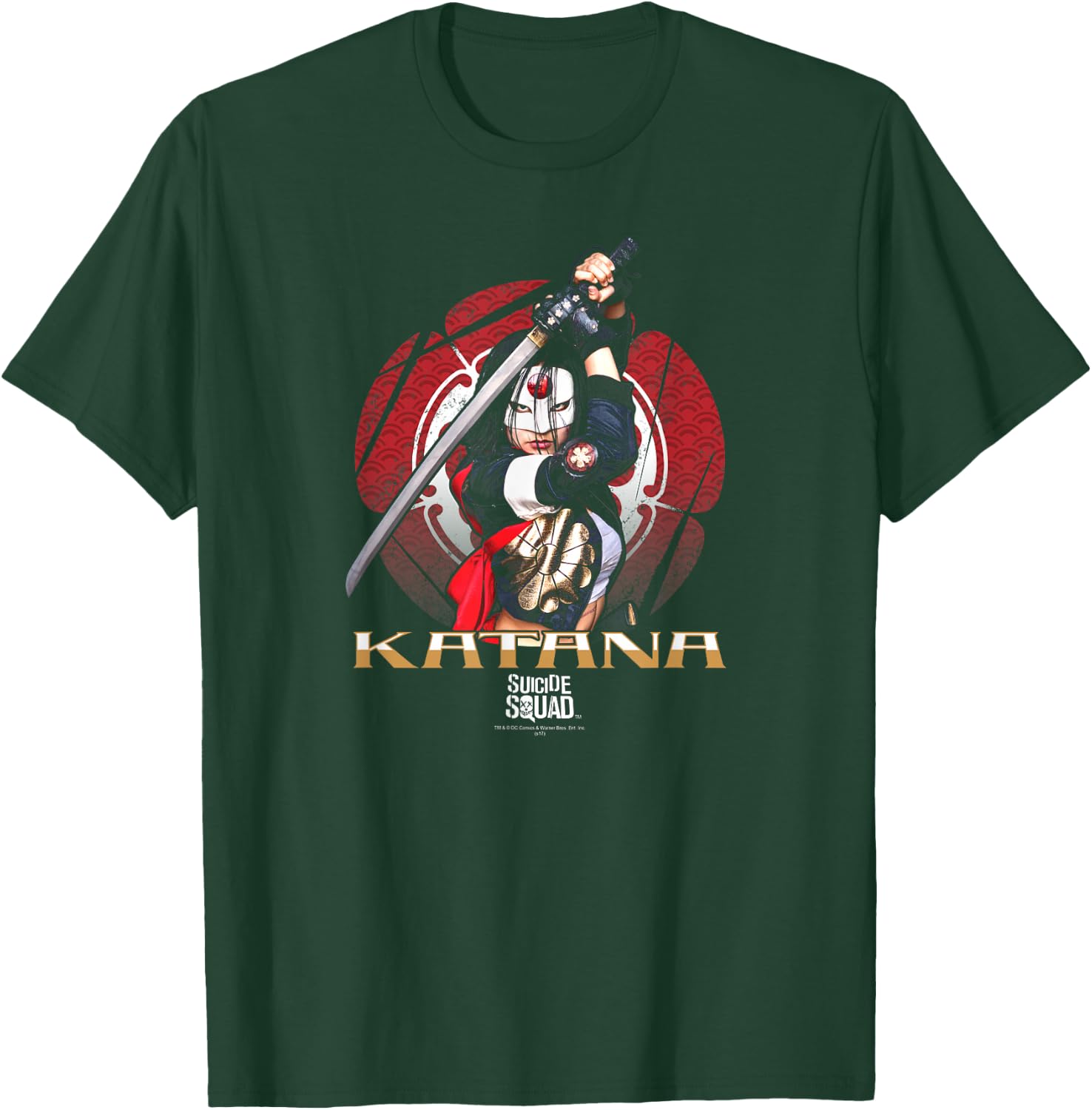 Suicide Squad Katana Flower T-Shirt - T-Shirt | Forest