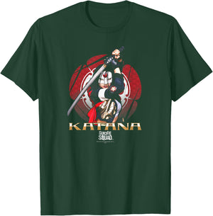 Suicide Squad Katana Flower T-Shirt - T-Shirt | Forest