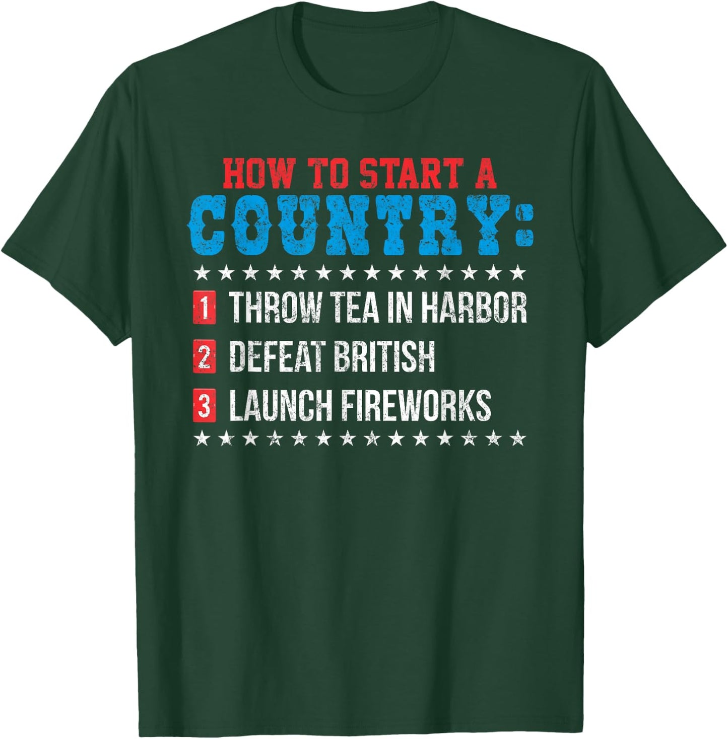 Boston 4th of July Funny Tea Party Patriotic Patriot Gift T-Shirt - T-Shirt | Forest