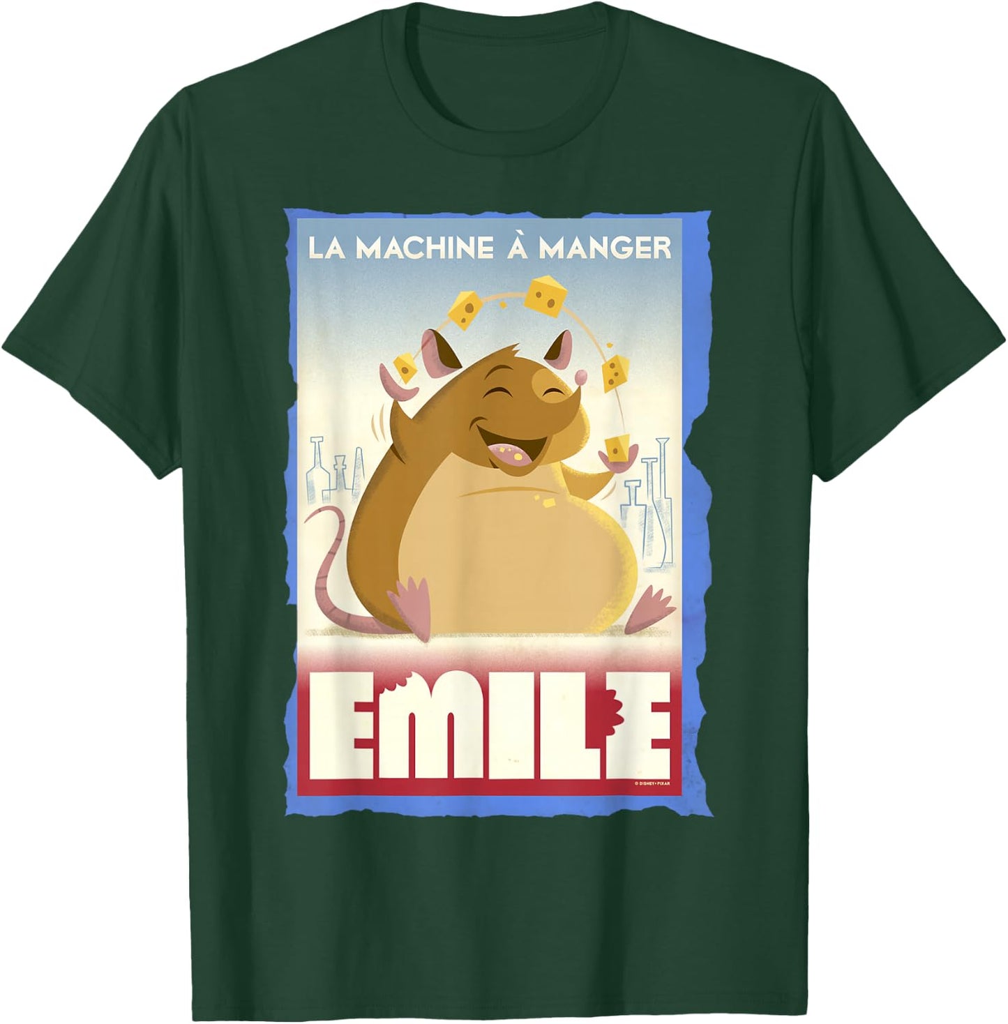 Disney Pixar Ratatouille Emile Eating Poster T-Shirt - T-Shirt | Forest