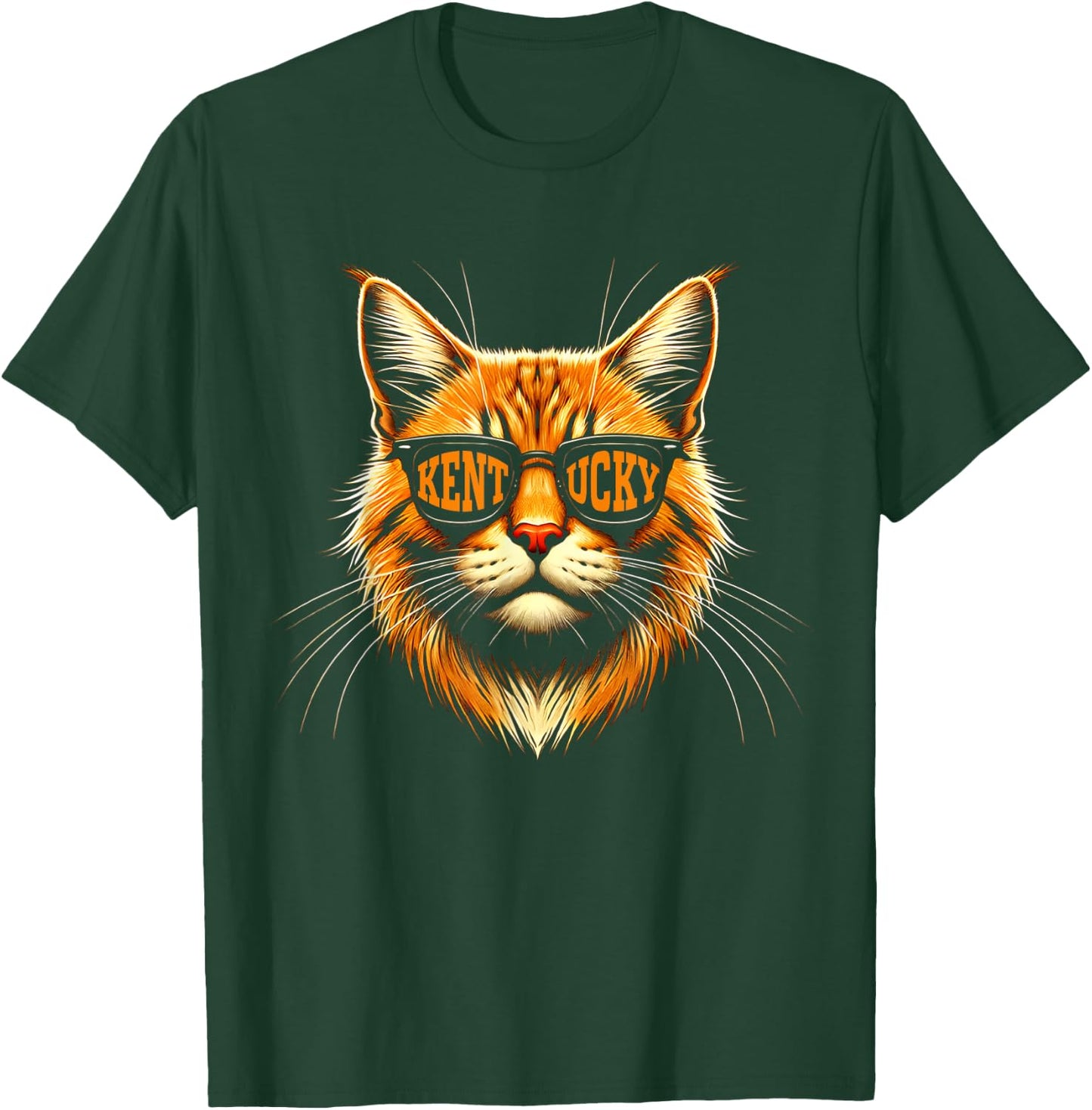 Retro Kentucky Name Pride Classic Cats Lover Animal Game Day T-Shirt - T-Shirt | Forest