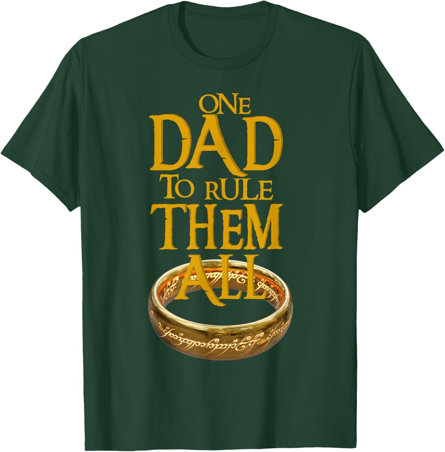One Dad to Rule Them All Nerd Dad T-Shirt - T-Shirt | Forest