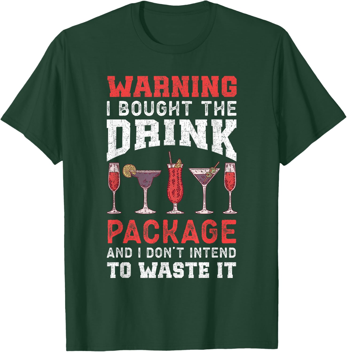 Sarcastic Cruise Blame It On The Drink Package T-Shirt - T-Shirt | Forest