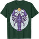 Purple Lobster Illustration For Adults Full Moon T-Shirt - T-Shirt | Forest