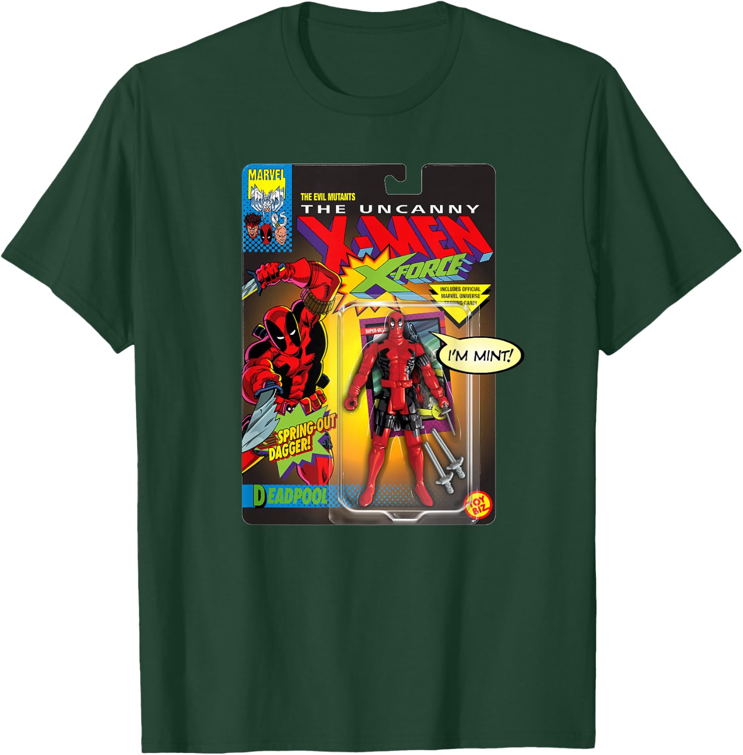 Marvel Deadpool X-Men Toy Figure T-Shirt - T-Shirt | Forest