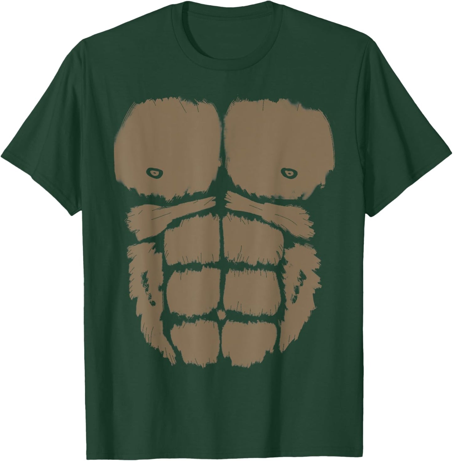 Gorilla Chest Muscle Belly Monkey Costume T-Shirt - T-Shirt | Forest