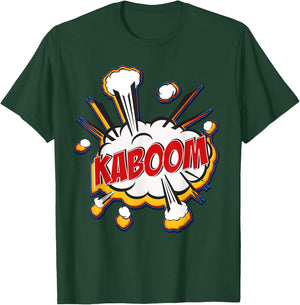 Kaboom Comic Sound Effects T Shirt T-Shirt - T-Shirt | Forest