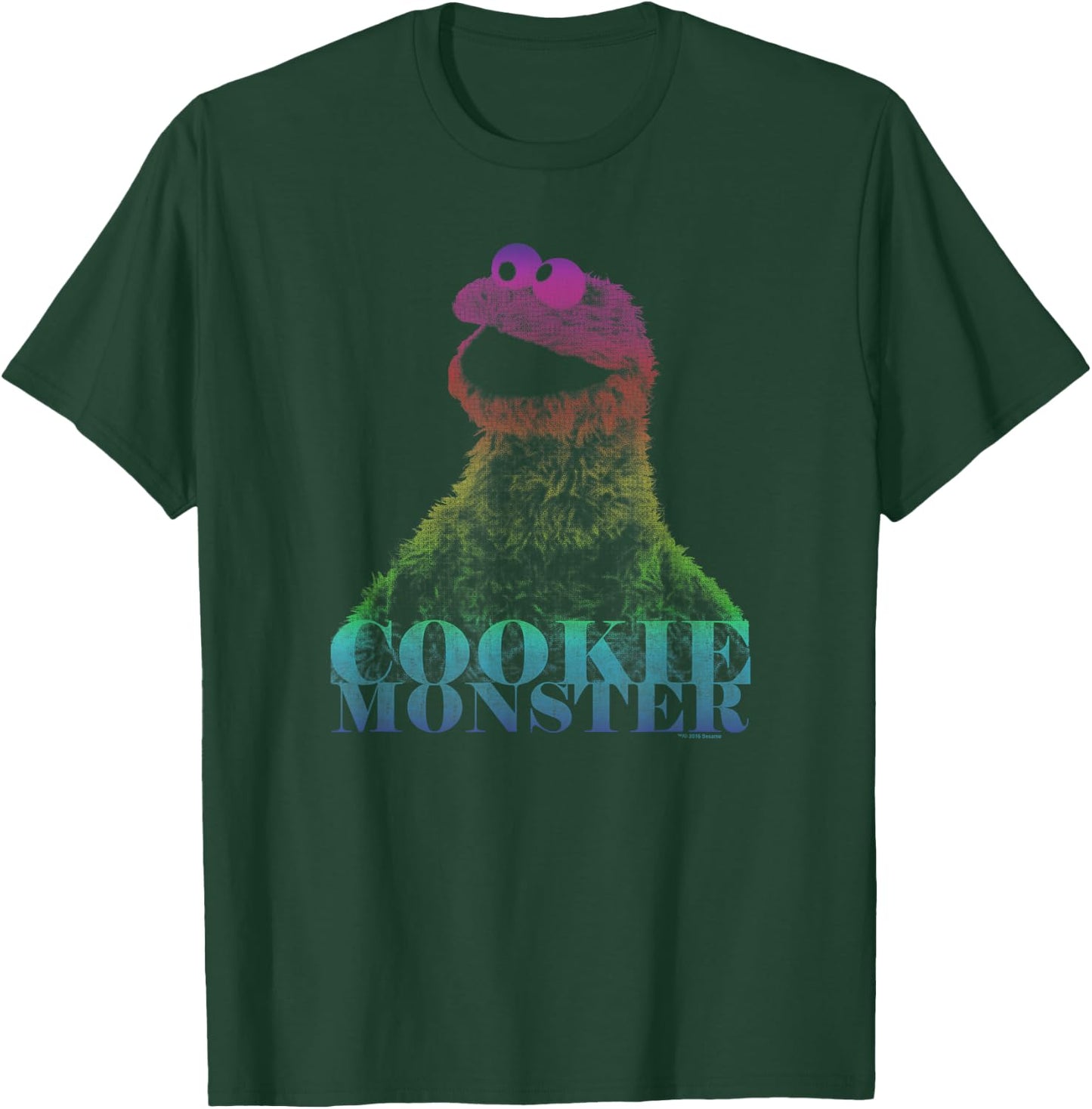 Sesame Street Cookie Monster Halftone T-Shirt - T-Shirt | Forest