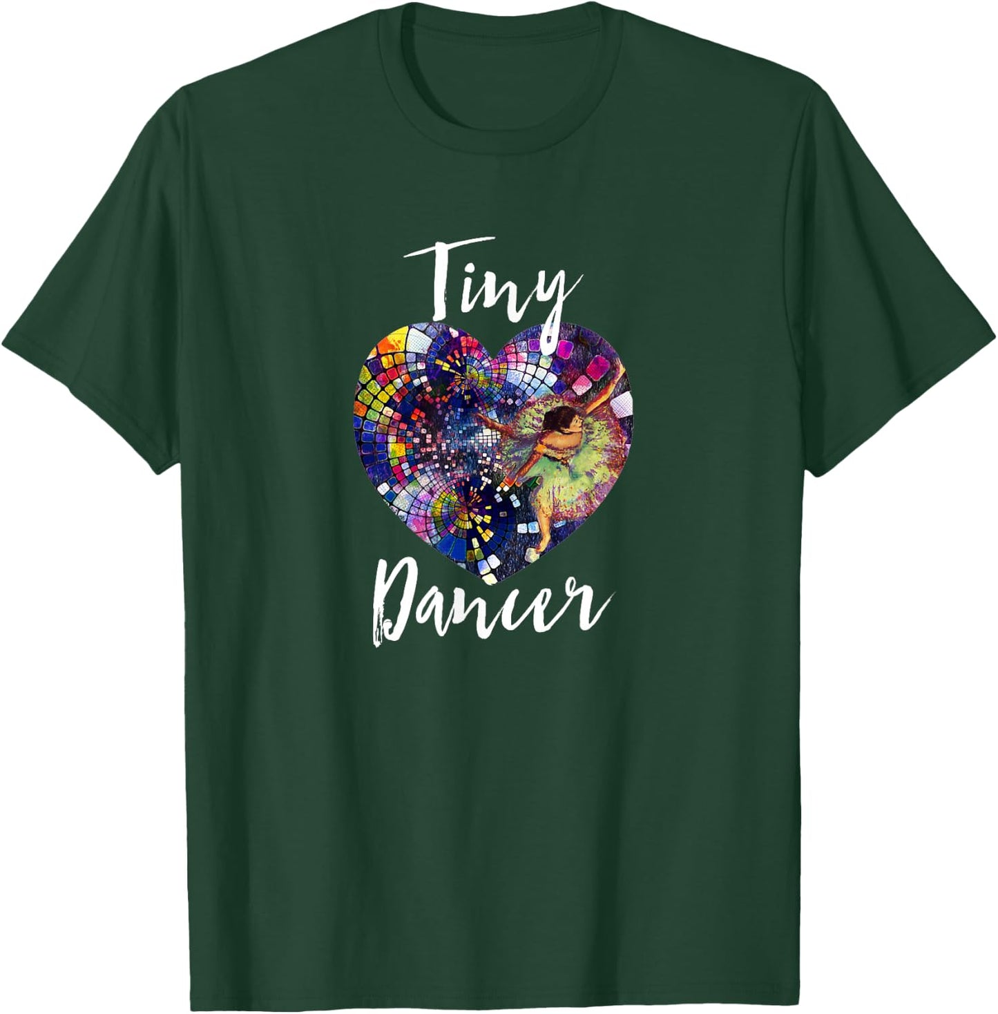 Tiny Dancer Degas Ballerina Heart T-Shirt - T-Shirt | Forest