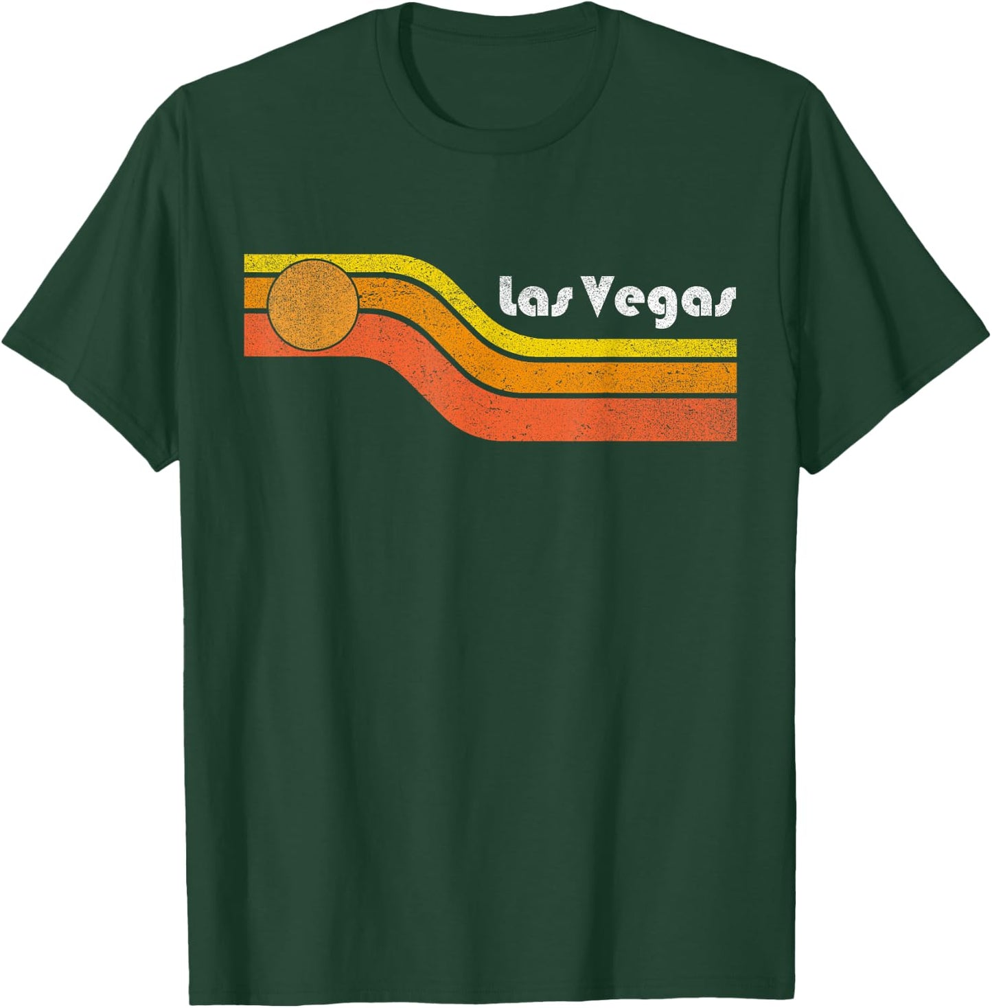 Las Vegas - 80s 70s Vintage Father's Mother's Day T-Shirt - T-Shirt | Forest