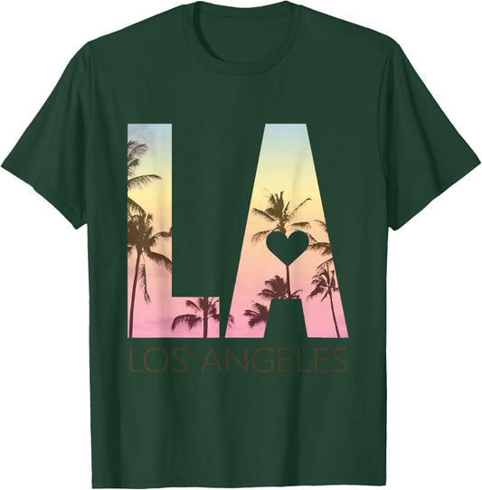 Los Angeles Sunset LA Shirt T-Shirt - T-Shirt | Forest