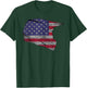 USA Motocross Dirt Bike American Flag Helmet Gift Women Kids Men T-Shirt - T-Shirt | Forest