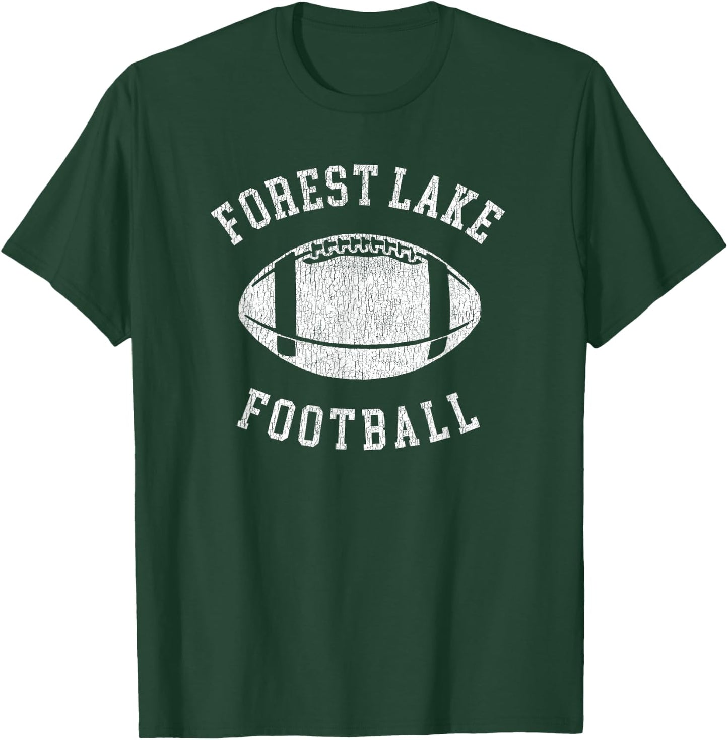 Forest Lake Football Distressed Vintage 80's Throwback Class T-Shirt - T-Shirt | Forest