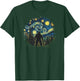 Bigfoot Starry Night Sasquatch Sky Painting Art Graphic T-Shirt - T-Shirt | Forest
