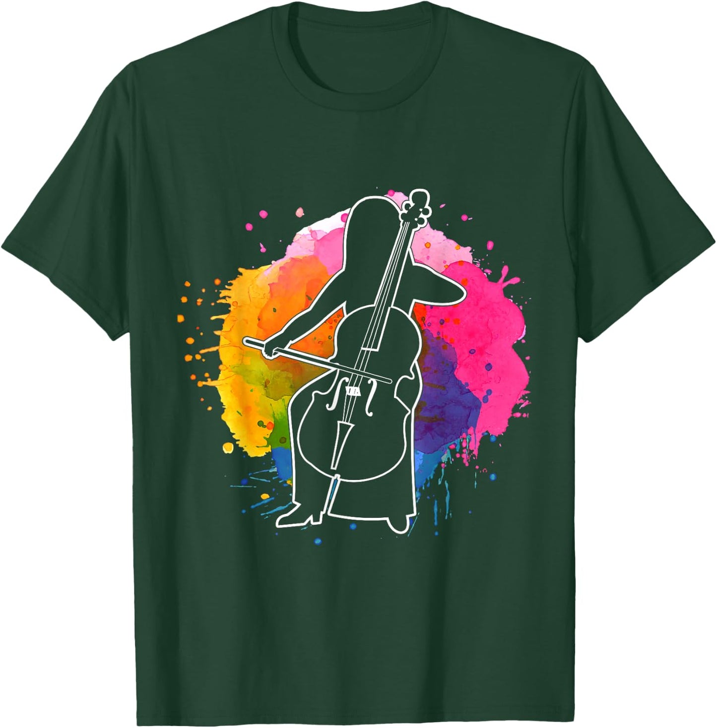 Musician Gift Cello Player Classical Music Cello T-Shirt - T-Shirt | Forest