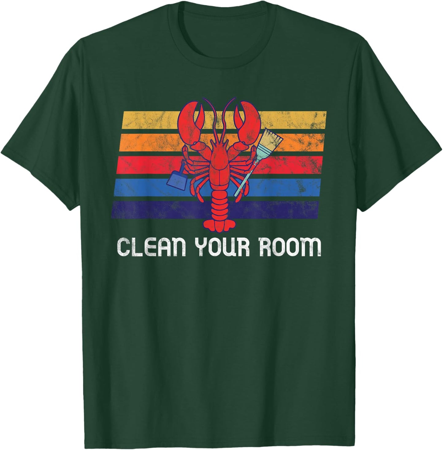 Clean your Room Retro 12 Rules SJW Intellectual Dark Web T-Shirt - T-Shirt | Forest