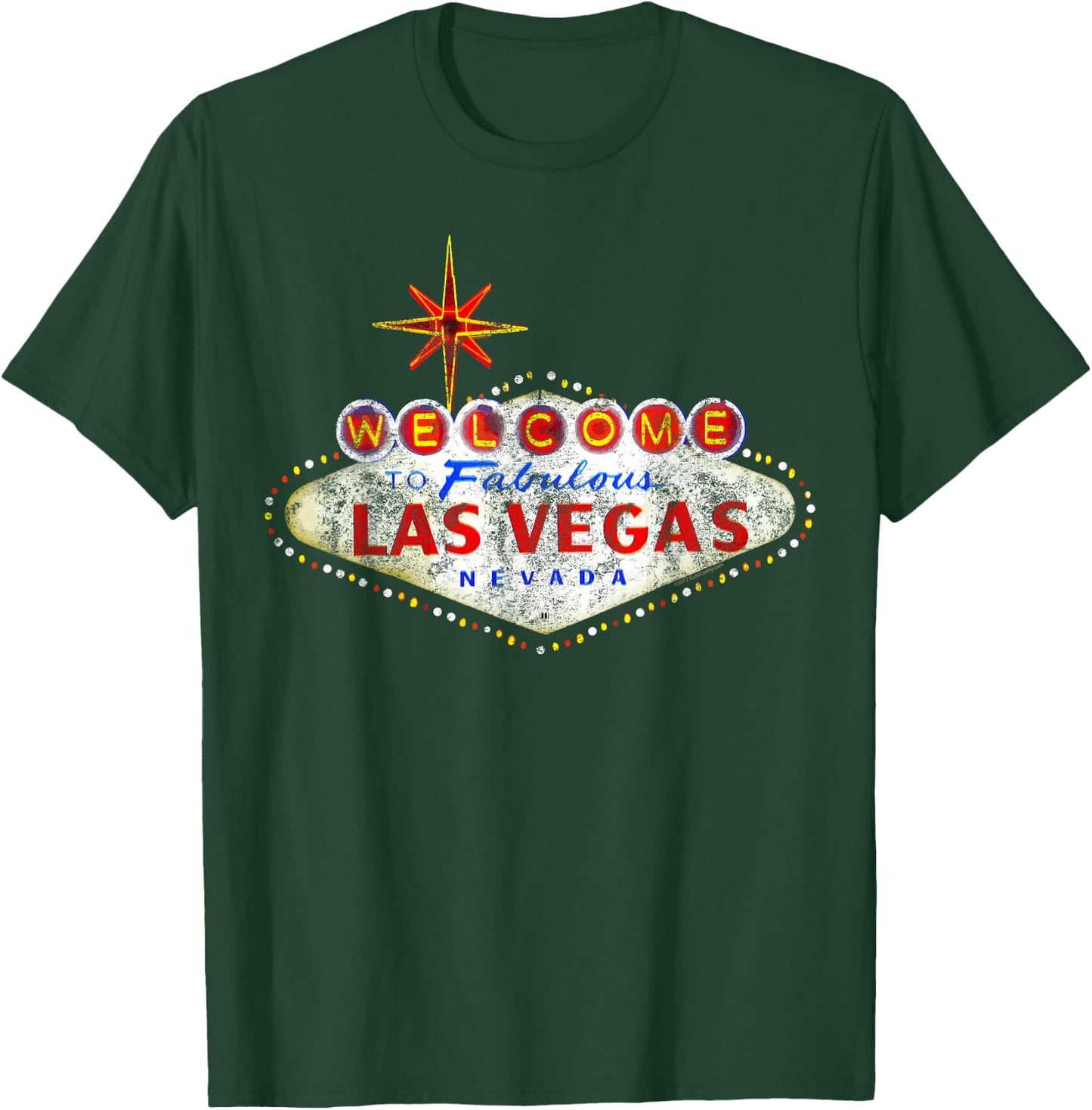 Welcome to Las Vegas Nevada Vintage Sign Souvenir T-Shirt - T-Shirt | Forest