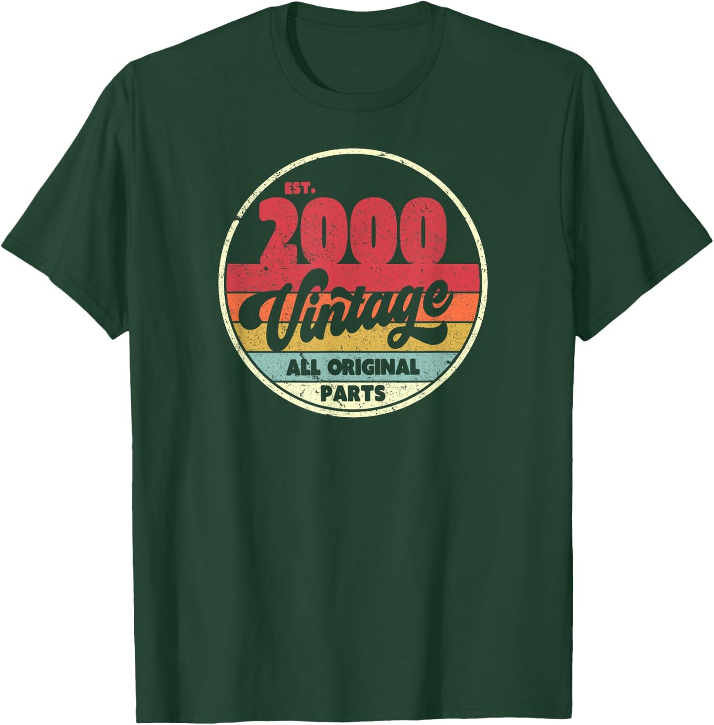 2000 Vintage Shirt, Birthday Gift . Retro Style T-Shirt - T-Shirt | Forest