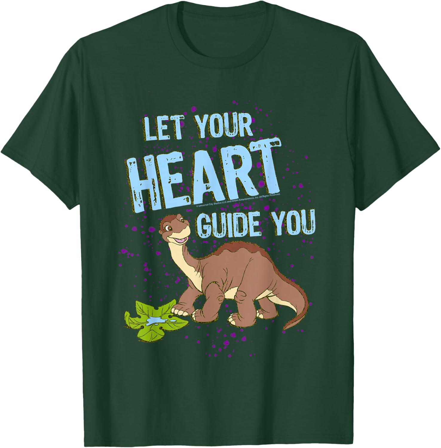 Land Before Time Littlefoot Let Your Heart Guide You T-Shirt - T-Shirt | Forest