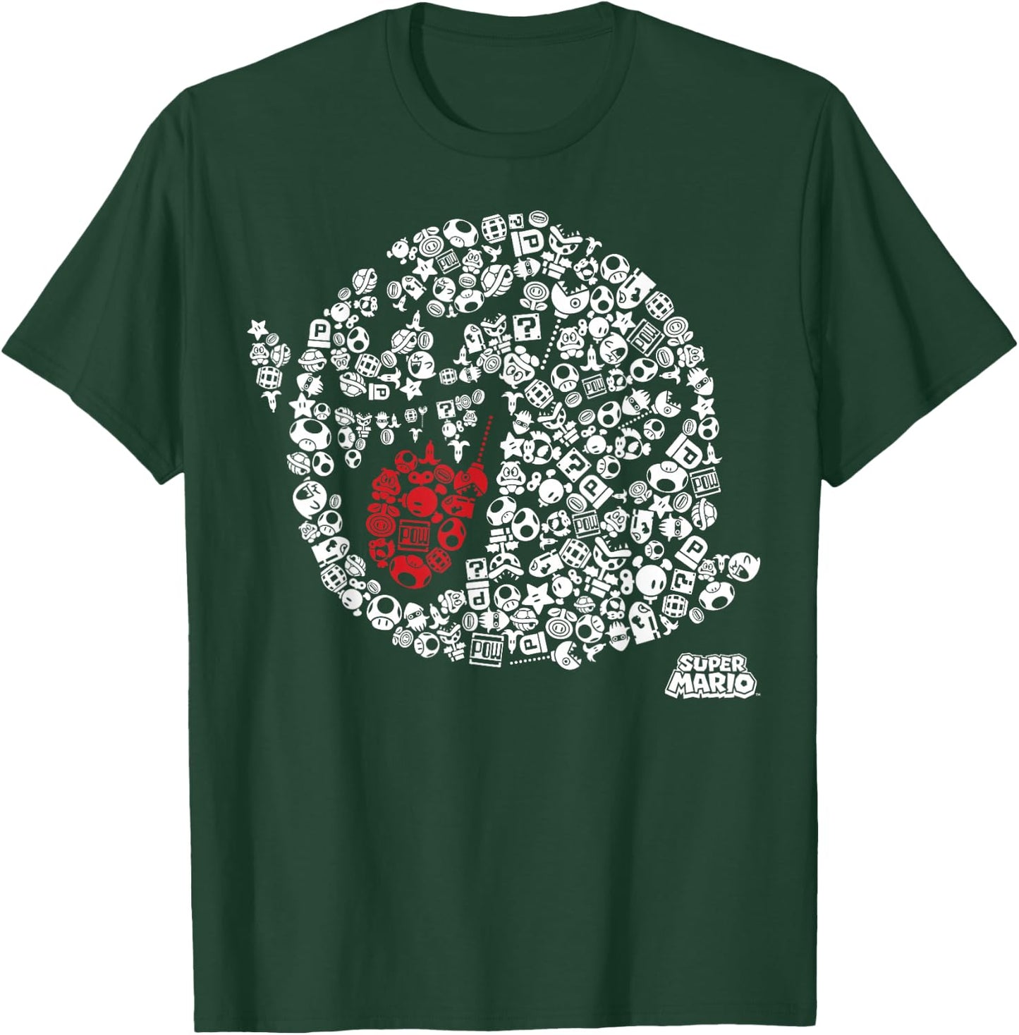 Nintendo Super Mario Iconic Boo Portrait Graphic T-Shirt - T-Shirt | Forest