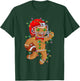 Funny Gingerbread Playing American Football Christmas Lights T-Shirt - T-Shirt | Forest