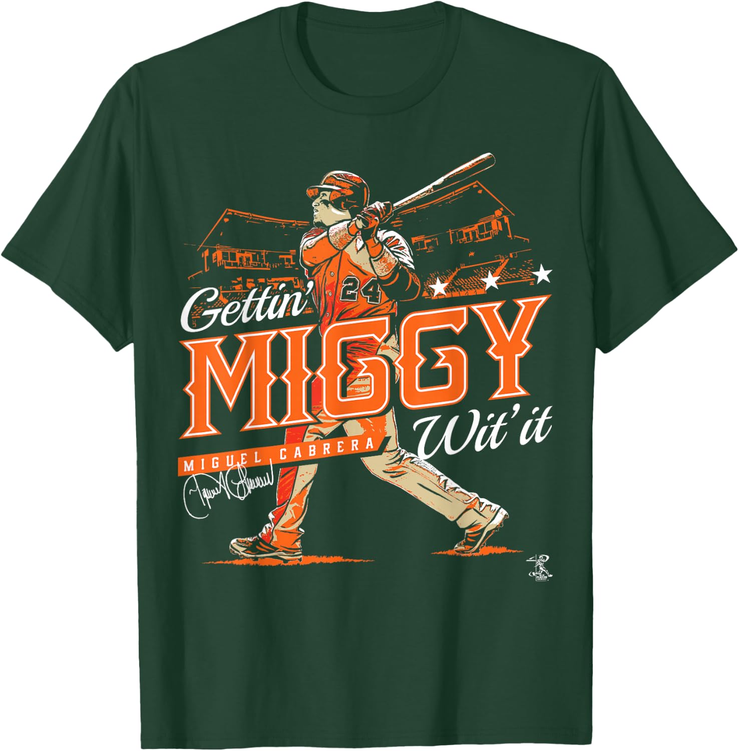 Miguel Cabrera Gettin' Miggy With It - Apparel T-Shirt - T-Shirt | Forest
