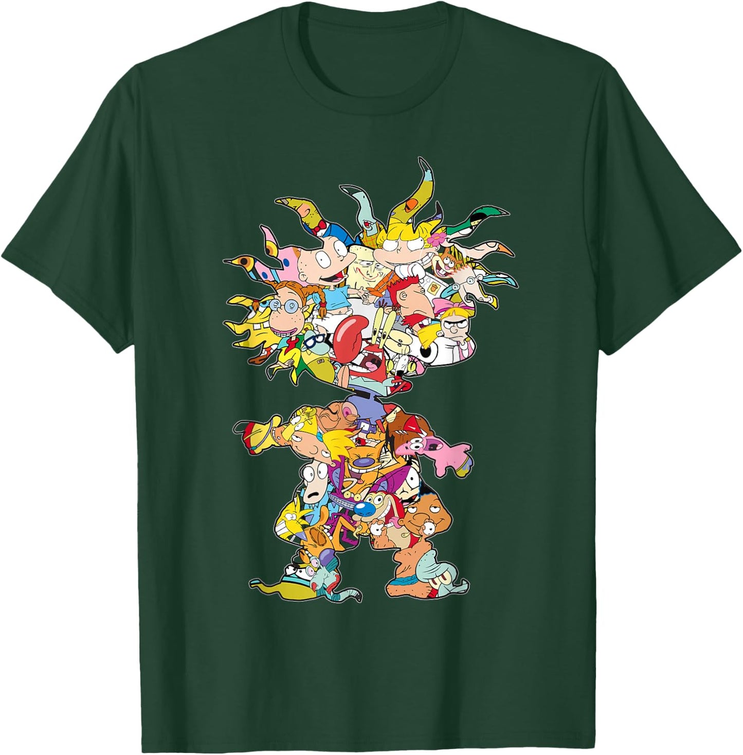 Nickelodeon 90s Nick Chuckie Character Silhouette T-Shirt - T-Shirt | Forest