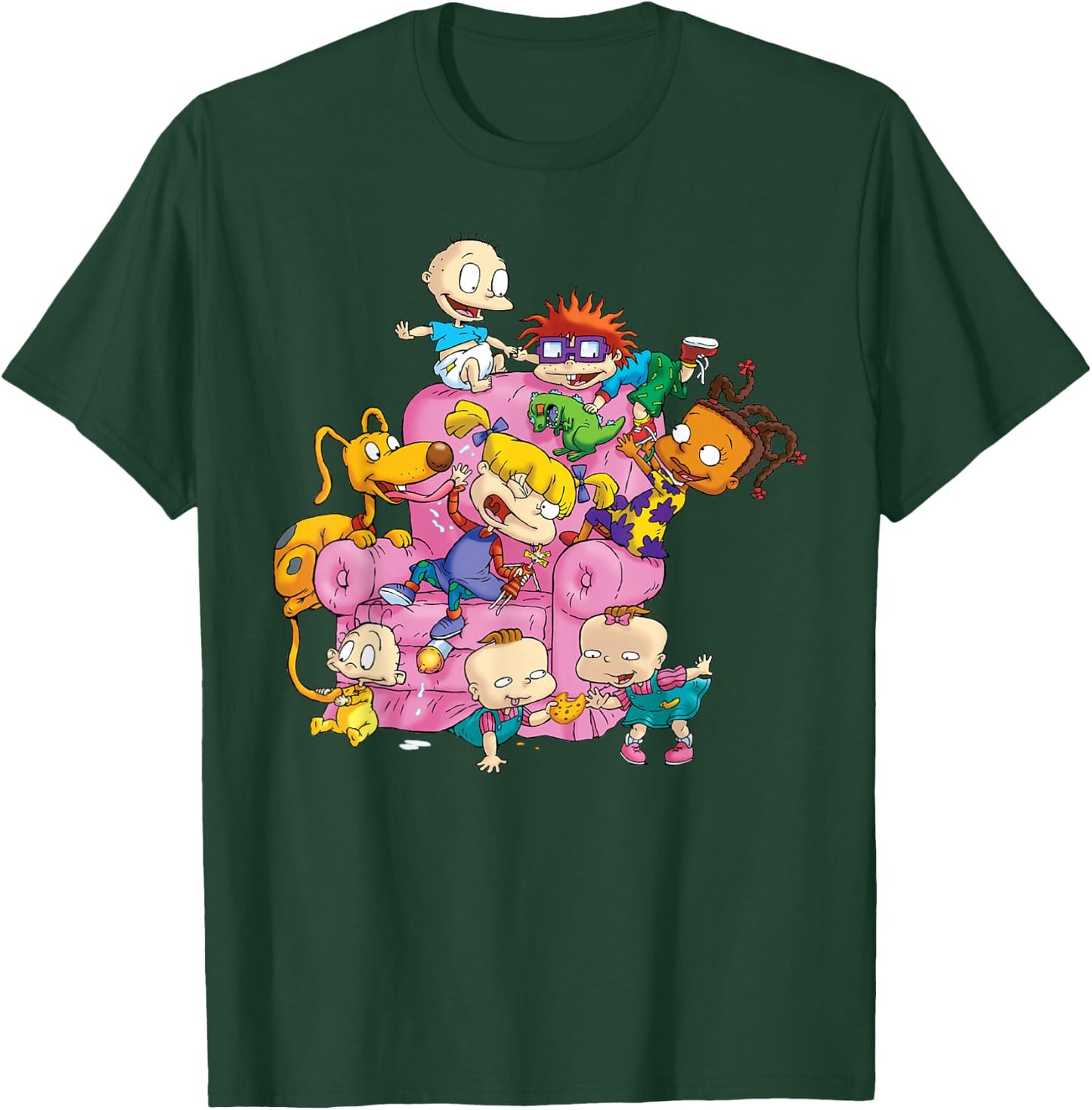 The Rugrats Group Couch T- Shirts T-Shirt - T-Shirt | Forest