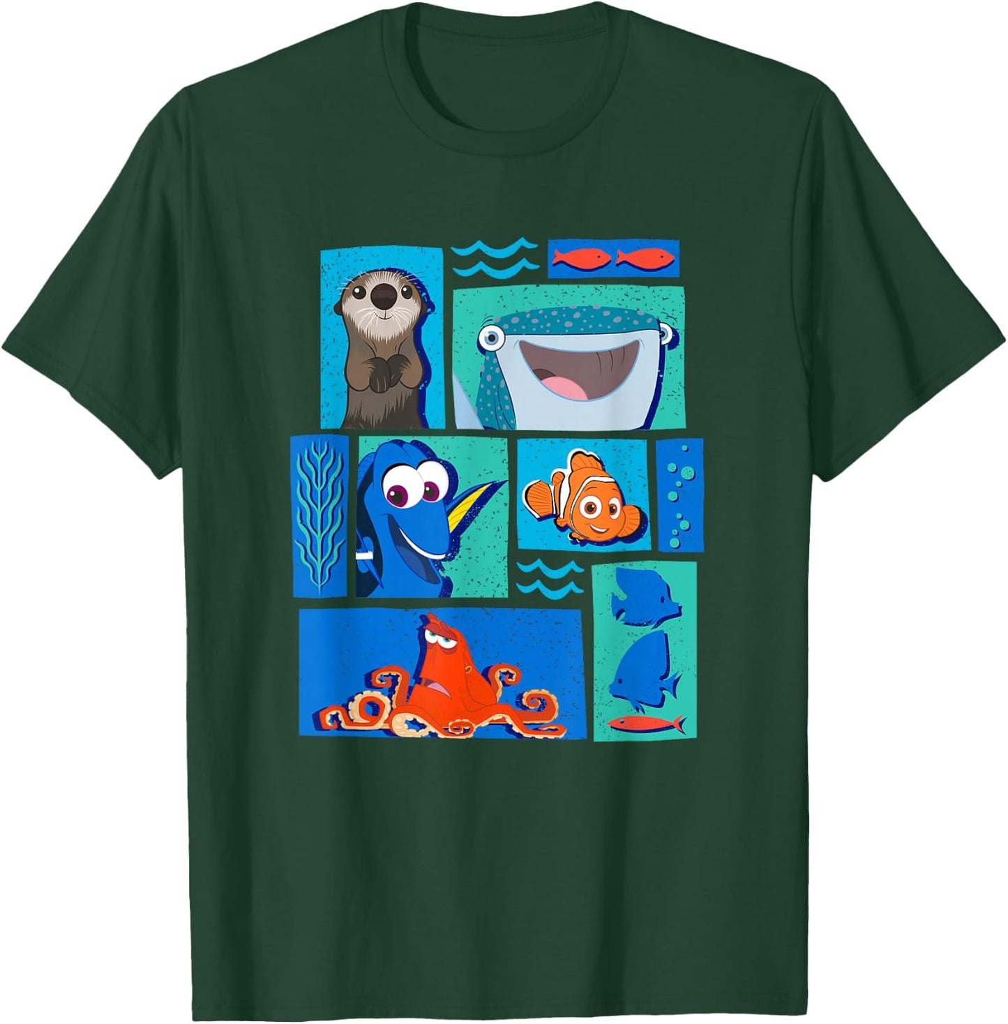 Disney Pixar Finding Dory Characters T-Shirt - T-Shirt | Forest